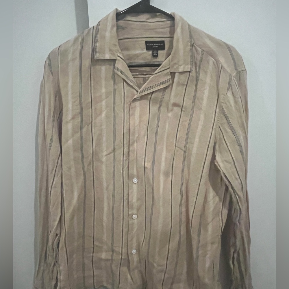 Club Monaco - 100% Linen Button Up - M Slim Fit